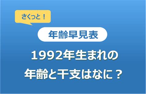 1992 年 干支